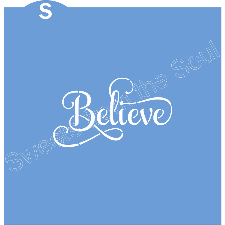 Believe Stencil and Cookie Cutter Set