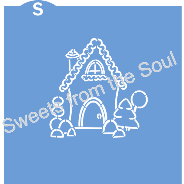 Digital SVG Download: Candy House PYO Cookie Stencil