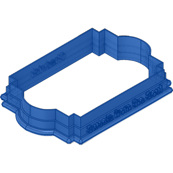 Digital STL Download: The Chadwick Plaque Cookie Cutter