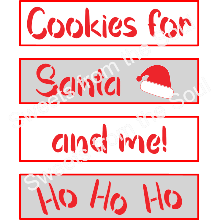 Cookies for Santa Cookie Stick Stencil Set