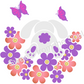 Easter Rabbit in Flowers 3-piece Layered Stencil Set