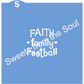 Faith Family Football Stencil