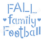 Digital SVG Download: Fall Family Football Stencil