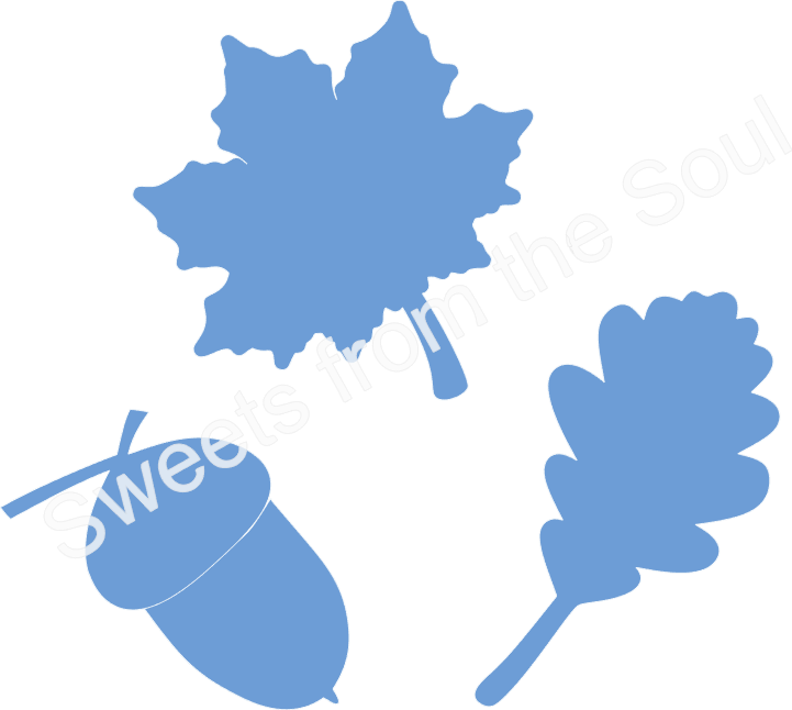 Digital Zip File Download: 3-Piece Fall Leaves Cookie Cutter Set