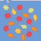 Digital SVG Download: Fall Leaves Background Cookie Stencil