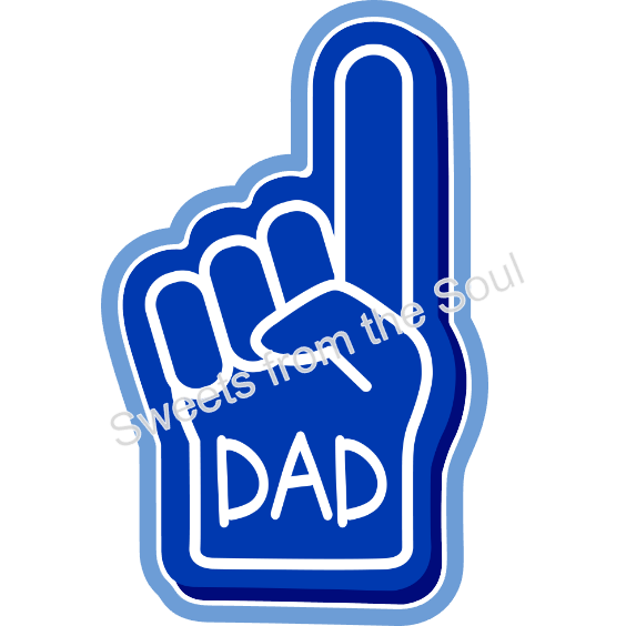 Dad Foam Finger Stencil and Cookie Cutter Set