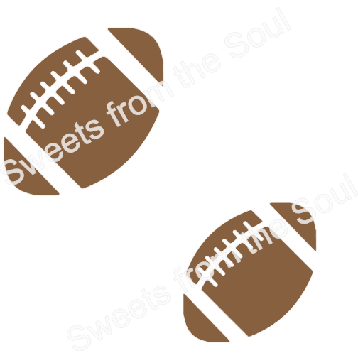 Digital SVG Download: Football Cookie Stencil