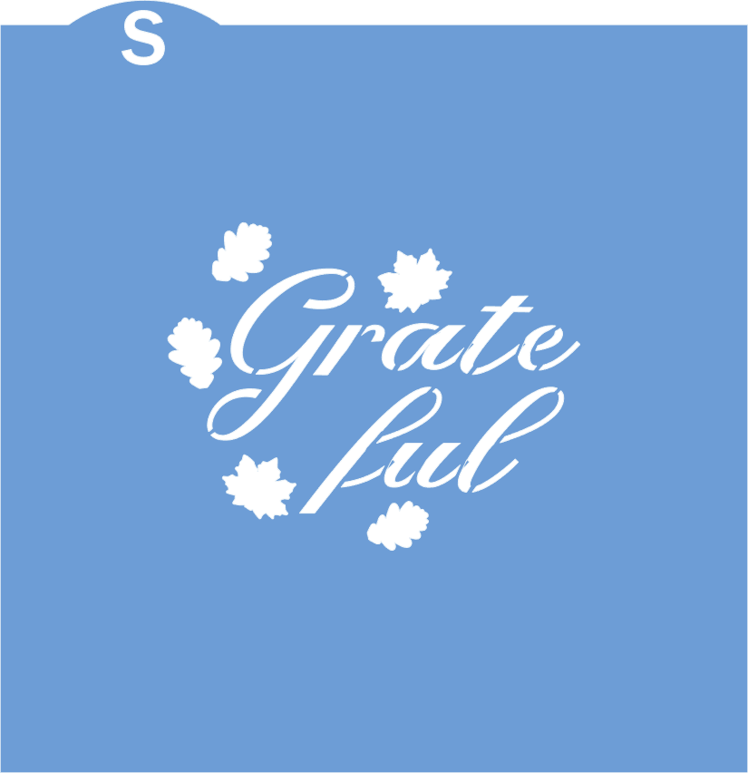 Digital SVG Download: Grateful Cookie Stencil