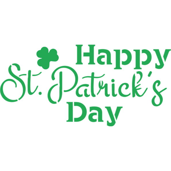Happy St. Patrick's Day Cookie Stencil Set