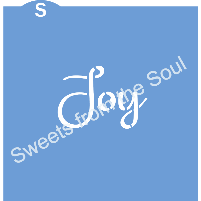 Joy Cookie Stencil