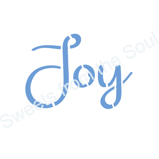 Joy Cookie Stencil