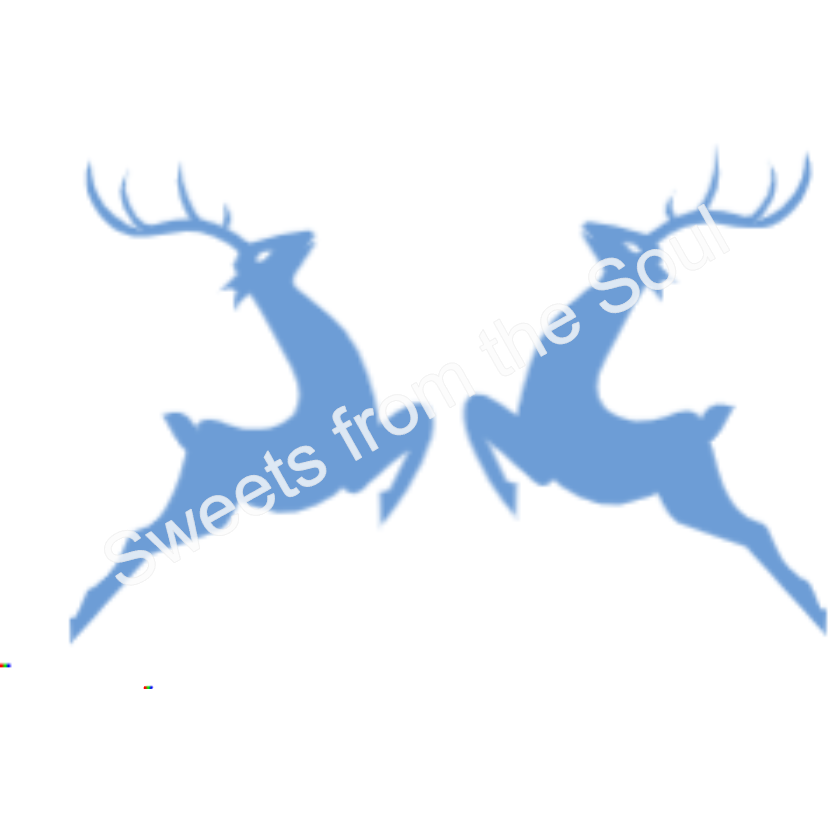 Leaping Deer Cookie Stencil