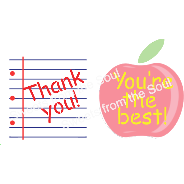 Teacher Appreciation Message Stencil Set