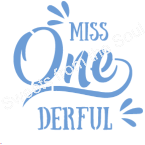 Miss Onederful! Cookie Stencil