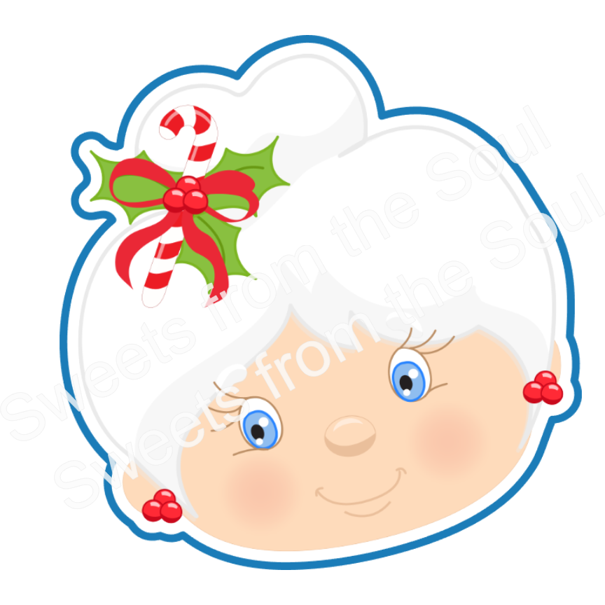 Digital STL Download: Mrs. Claus Cookie Cutter