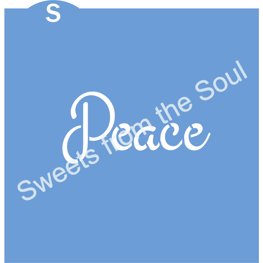 Peace Cookie Stencil