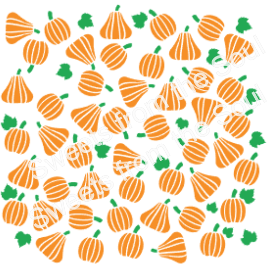 Pumpkin Background 2 Part Stencil