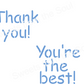 Teacher Appreciation Message Stencil Set