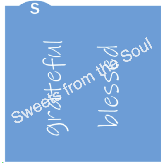 Digital Zip File Download: Thankful Cookie Stick Stencil Set