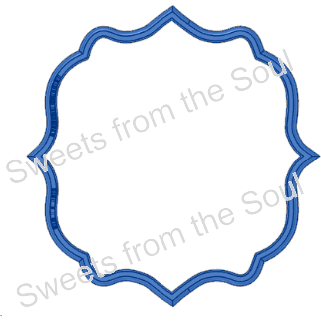 Digital STL File: Victorian Plaque Cookie Cutter