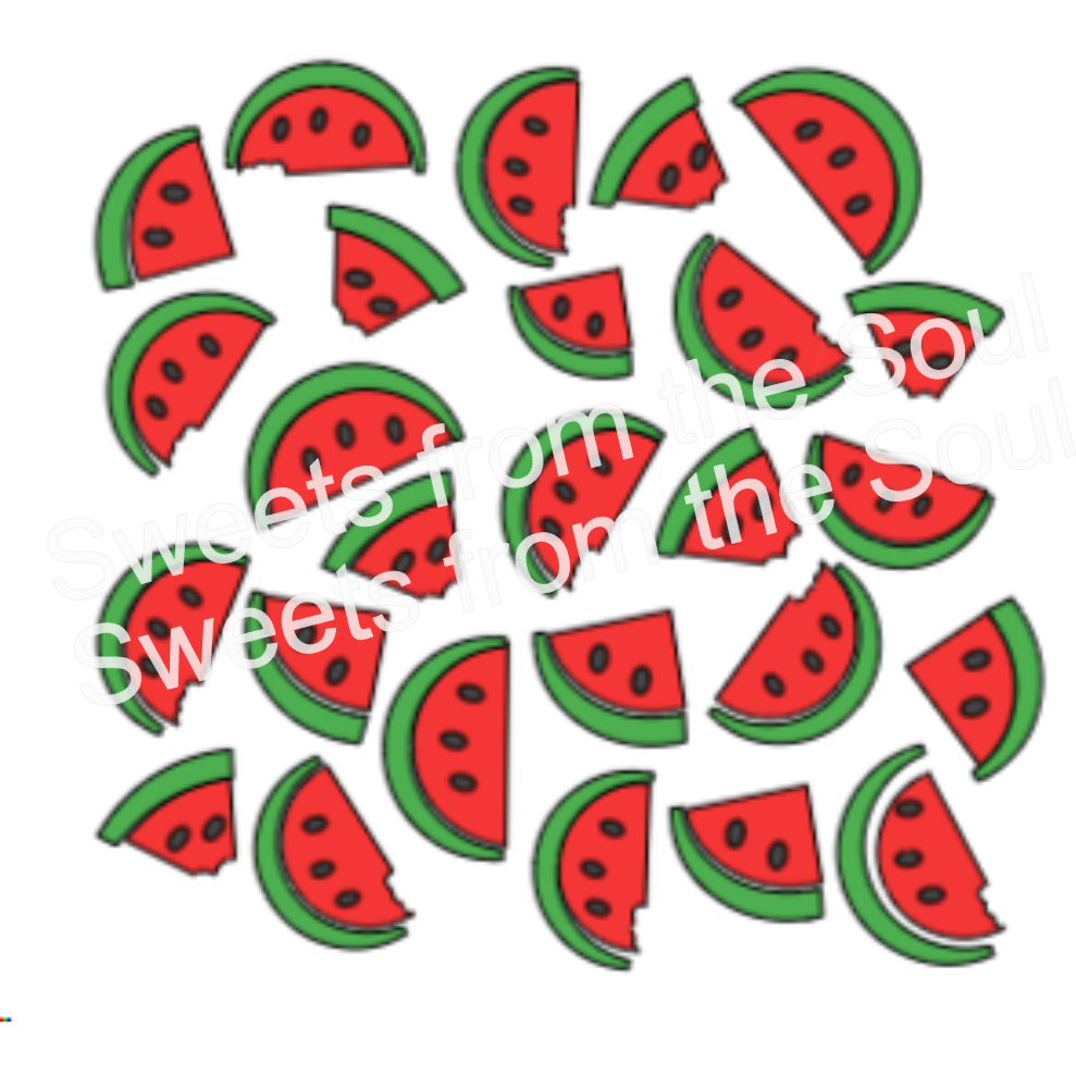 Three Piece Watermelon Background Stencil
