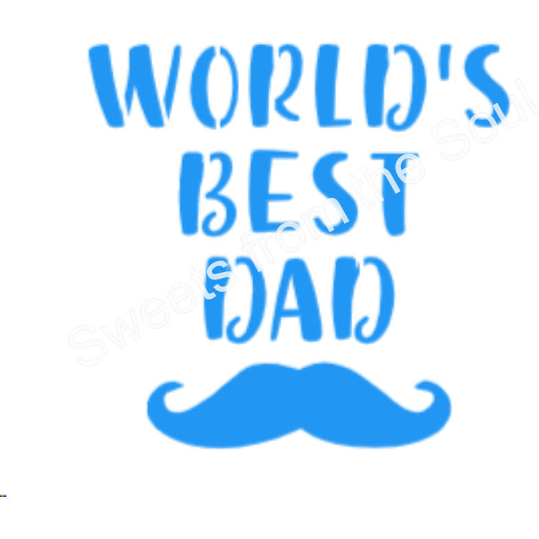 World's Best Dad Stencil