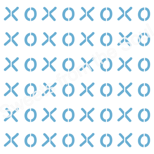 The Xs and Os Cookie Stencil