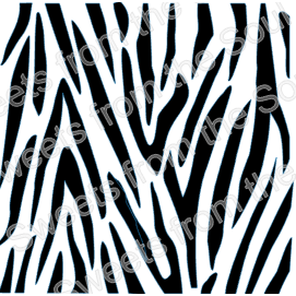 Zebra Animal Print Stencil
