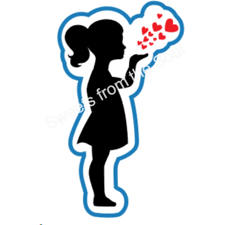 Blowing Kisses Stencil and Cookie Cutter Set