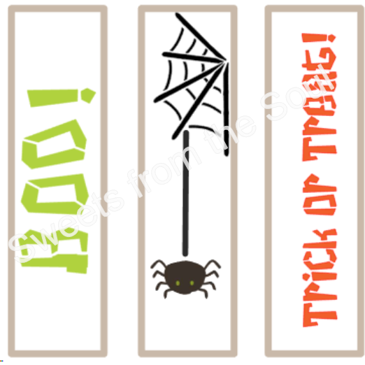 Digital SVG Download: Trick or Treat Cookie Stick Stencil