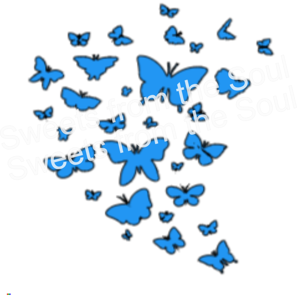 Butterflies Swarm Stencil