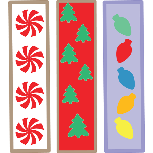Candy, Lights, and Trees Cookie Stick Stencil