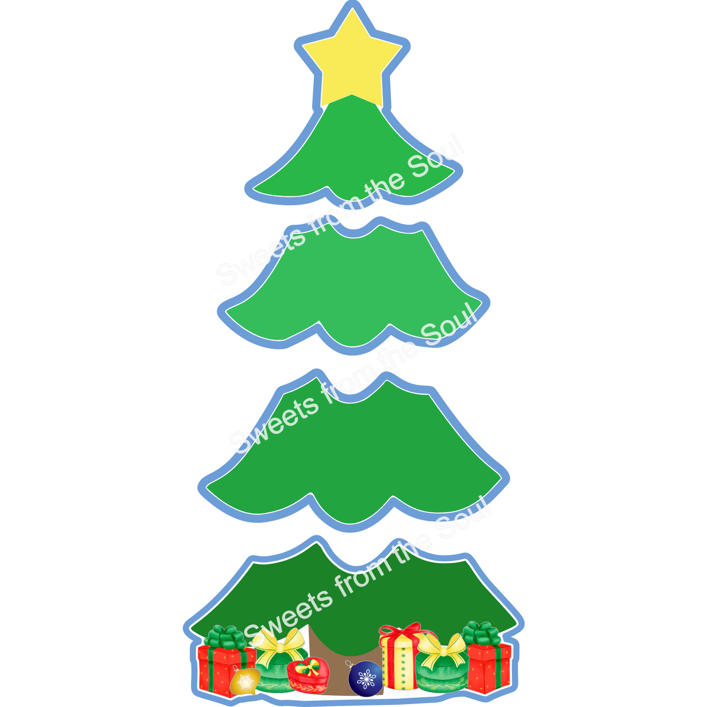 4-Piece Christmas Tree  Set