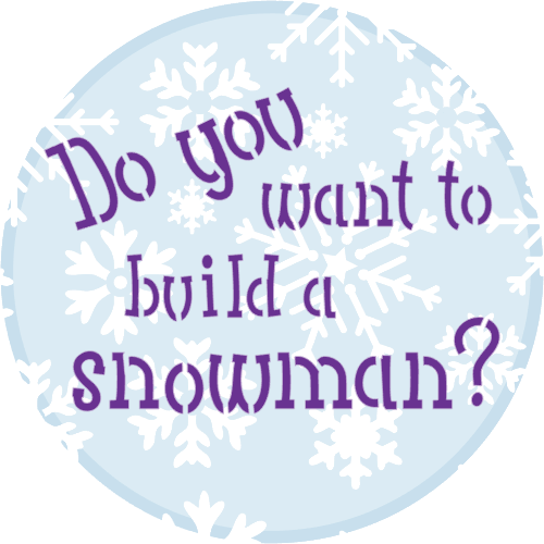 Digital SVG Download: 'Do you want to build a snowman?' Cookie Stencil