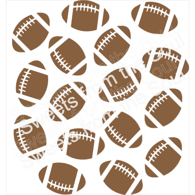 Digital SVG Download: Football Background Cookie Stencil