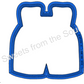 Overall Romper Cookie Cutter