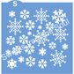 Digital SVG Download: Snowflake Background Stencil