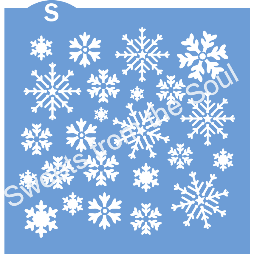 Digital SVG Download: Snowflake Background Stencil – Sweets from the Soul