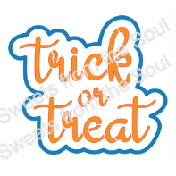 Digital Zip File Download: "Trick or Treat" Stencil and Cookie Cutter Set