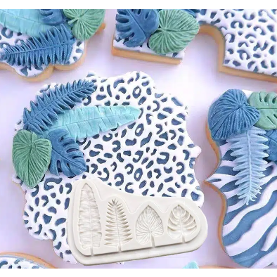 Tropical Leaves Silicone Fondant Mold